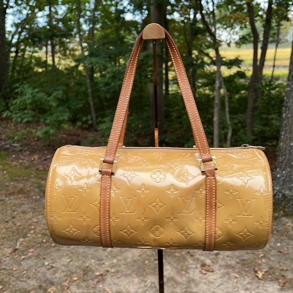 Louis Vuitton LV Vernis Yellow Papillion Barrel Bag with COA - Picture 4 of 17